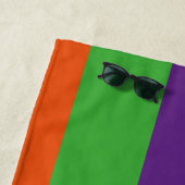 Summer Colorful Stripes Personalisiert Strandtuch (Beispiel)