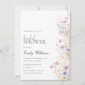 Summer Colorful Wildblume Brautparty Einladung (Vorderseite)