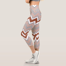 Summer Colorful Zigzag Frauen Capri Leggings
