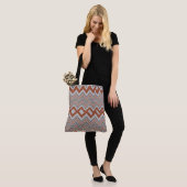 Summer Colorful Zigzag Frauen Tote Tasche (Am Model)