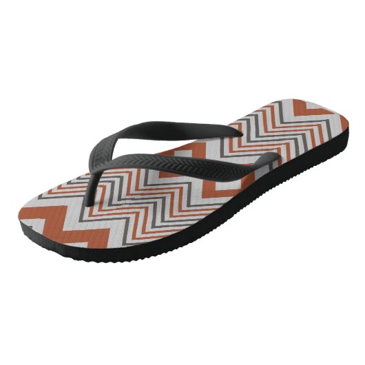 Summer Colorful Zigzag Unisex Badesandalen (Schrägansicht)