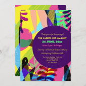 Summer Colors Art Gallery Einladung (Vorne/Hinten)
