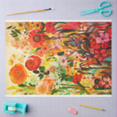 Summer Colors Blume Abstrakte Malerei Dekoupage Seidenpapier (Basteln)