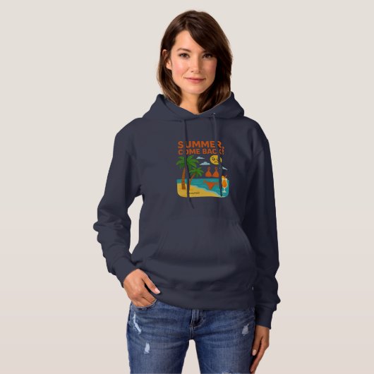 “SUMMER COME BACK!” | Custom Name Hoodie (Vorne ganz)