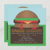 Summer Cookout-Party Einladung (Vorne/Hinten)
