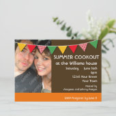 Summer Cookout Party Einladung (Stehend Vorderseite)