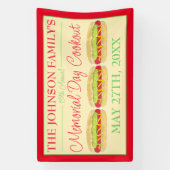 Summer Cookout Picnic Maine Red Snapper Hotdog ME Banner (Vertikal)