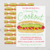 Summer Cookout Picnic Maine Red Snapper Hotdog ME Einladung (Vorne/Hinten)