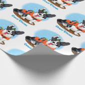 Summer Corgi Geschenkpapier (Ecke)