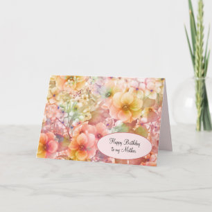 Summer Cosmos Geburtstag für Mama Card Karte