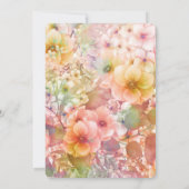 Summer Cosmos Geburtstagsparty Einladung (Rückseite)