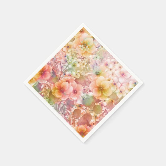 Summer Cosmos Pattern Serviette (Ecke)