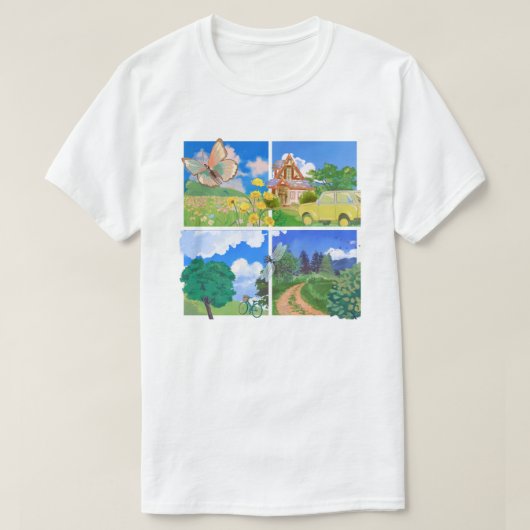 Summer Countryside Nature T-Shirt (Design vorne)
