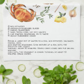 Summer Crab Boil | Recipe Heirloom Teetuch Geschirrtuch (Gefaltet)