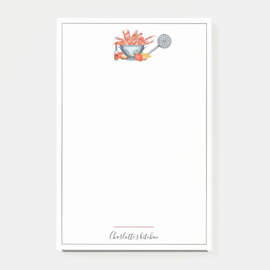 Summer Crawfish Boil Family Cookie Wiedersehen Cus Post-it Klebezettel (Vorderseite)