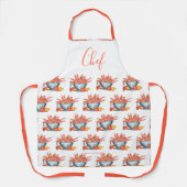 Summer Crawfish Boil Family Wiedersehen Cookie Cus Schürze (Vorderseite)