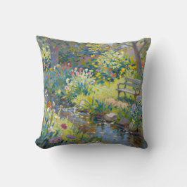Summer Creek Flowers  Kissen
