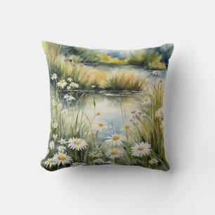 Summer Creek Wildblumen Nature Country Kissen