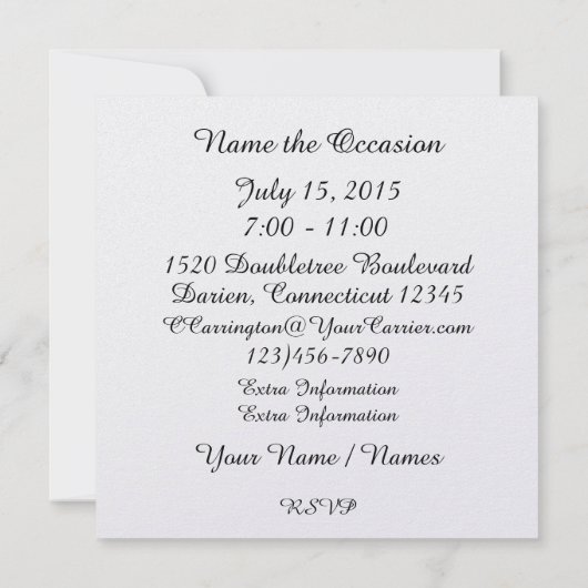 Summer Curriculum Party Einladung (Rückseite)