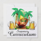 Summer Curriculum / Urlaub / Ruhestand Party Einladung (Vorderseite)