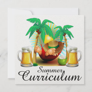 Summer Curriculum / Urlaub / Ruhestand Party Einladung