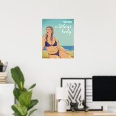 Summer Curvy Bikini Poster (Heimbüro)