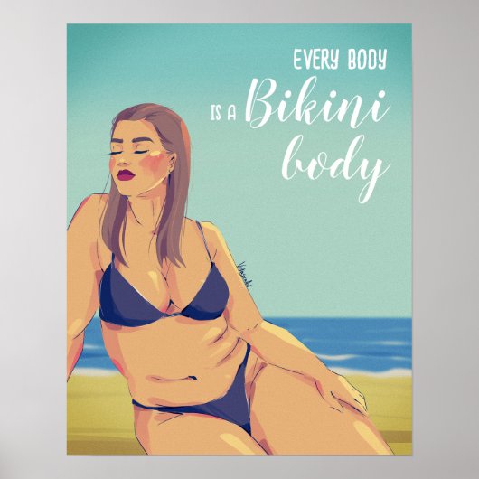 Summer Curvy Bikini Poster (Vorne)
