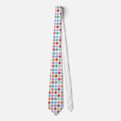 Summer Cute Daisy Flower Fuzzy Dots Colorful Fun Krawatte (Vorderseite)