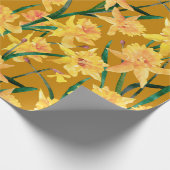 Summer Daffodil Muster Geschenkpapier (Ecke)