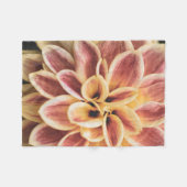 Summer Dahlia Blume (Floral Art) Fleecedecke (Vorderseite (Horizontal))