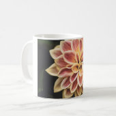 Summer Dahlia Blume (Floral Art) Kaffeetasse (Vorderseite Links)