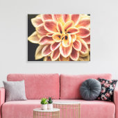 Summer Dahlia Blume (Floral Art) Leinwanddruck (Insitu (Wohnzimmer))