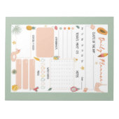 Summer Daily Planner Notepad  Notizblock (Vorderseite)
