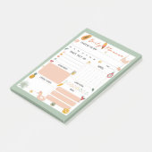 Summer Daily Planner Notepad  Post-it Klebezettel (angewinkelt)