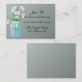 Summer Daisies Empfang Cards Begleitkarte (Vorne/Hinten)