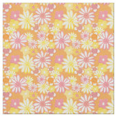 Summer Daisies Fabric Stoff (Nahaufnahme)