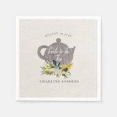 Summer Daisies Floral Floral Bridal Tea Serviette (Vorderseite)