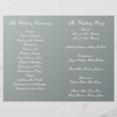 Summer Daisies Folded Wedding Program (Rückseite)