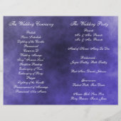 Summer Daisies Folded Wedding Program (Rückseite)