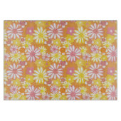 Summer Daisies Glas Cutting Board Schneidebrett (Vorderseite)