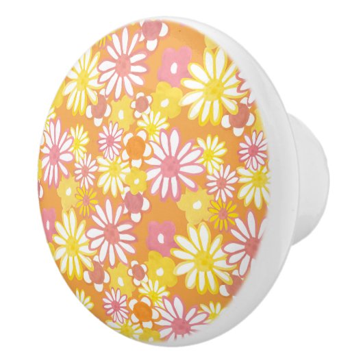 Summer Daisies Knob Keramikknauf (Rechts)