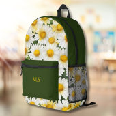 Summer Daisies Monogram Bedruckter Rucksack