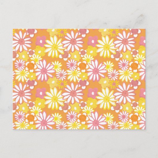 Summer Daisies Postcard Postkarte (Vorderseite)
