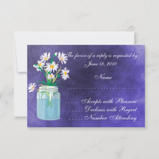 Summer Daisies RSVP Cards (Vorderseite)
