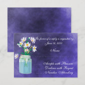 Summer Daisies RSVP Cards Karte (Vorne/Hinten)