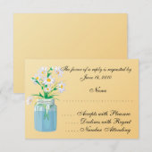 Summer Daisies RSVP Cards Karte (Vorne/Hinten)