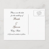 Summer Daisies Save the Date Postcard Ankündigungspostkarte (Rückseite)