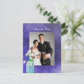 Summer Daisies Save the Date Postcard Ankündigungspostkarte (Stehend Vorderseite)