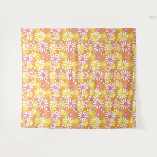 Summer Daisies Tapestry Wandteppich (Vorderseite (Horizontal))