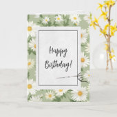 Summer Daisies und Needle zum Geburtstag Karte (Gelbe Blume)